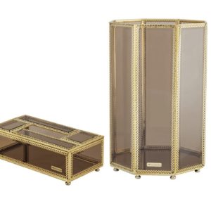 ست سطل و جای دستمال مدل طرحدار کد 0100_0011GT1